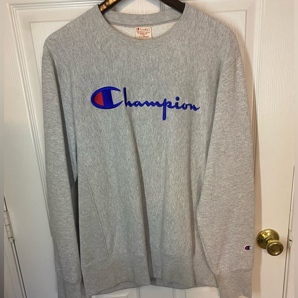 Champion logo script sweatshirt